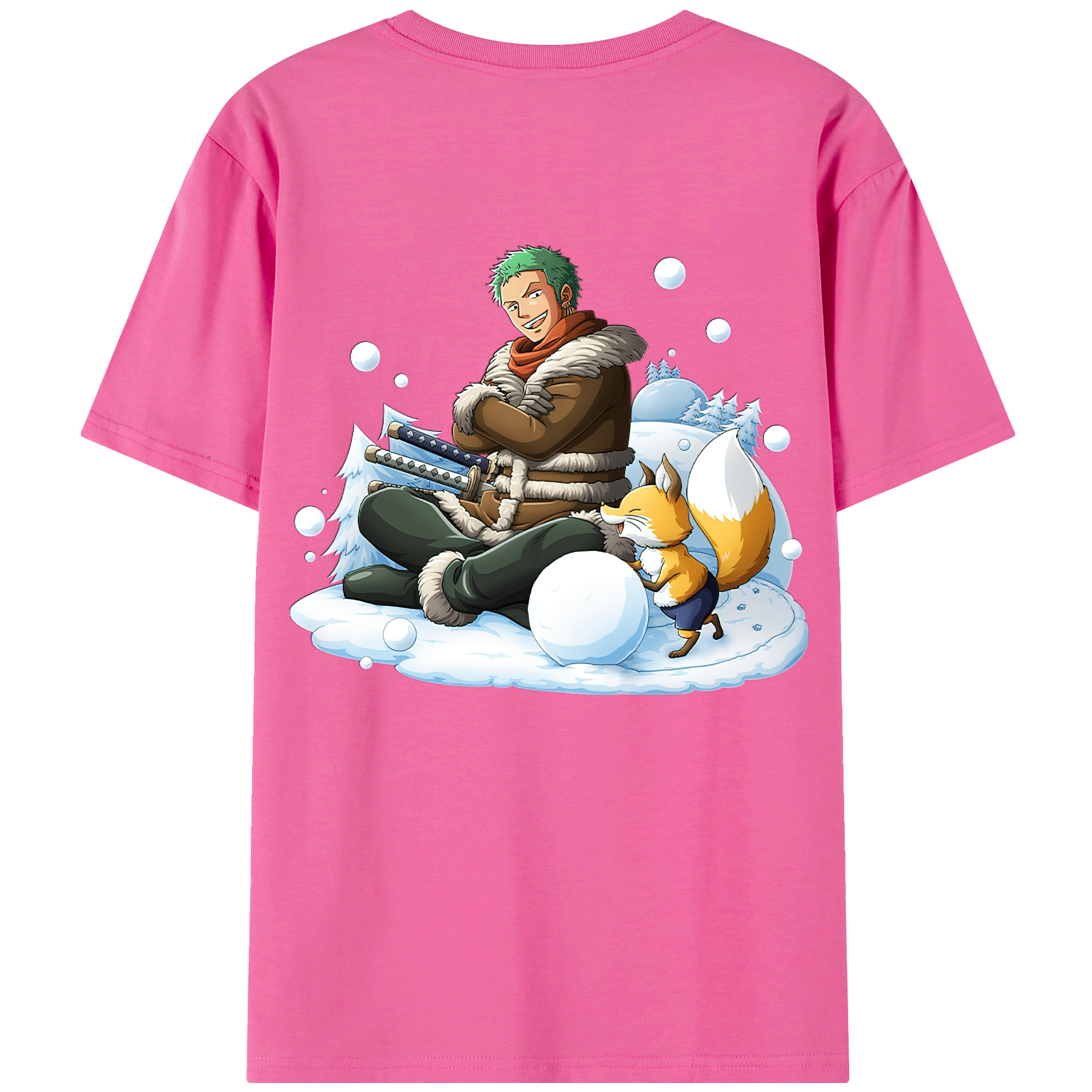 ワンピース ロロノア・ゾロ ONE PIECE Roronoa Zoro レディース半袖Tシャツ(バックプリント)
